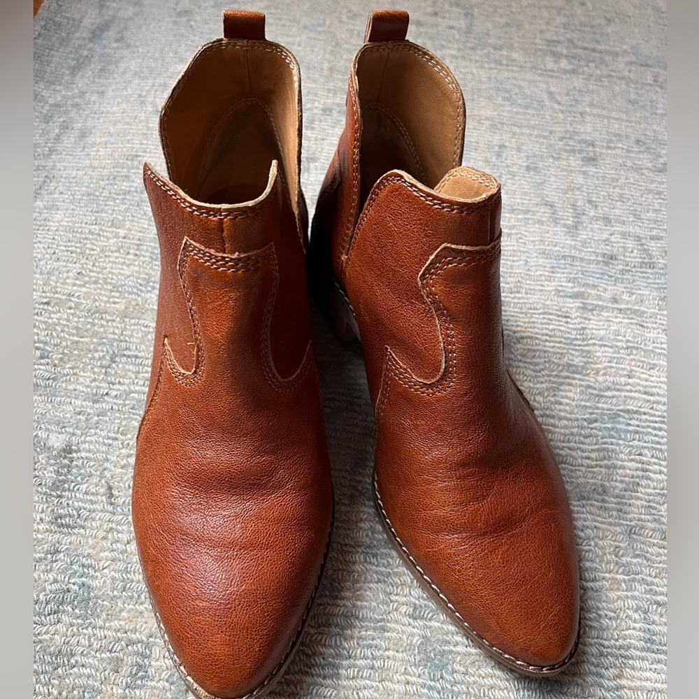 Lucky Brand Leather Ankle Boots, 7 - Picture 2 of 9